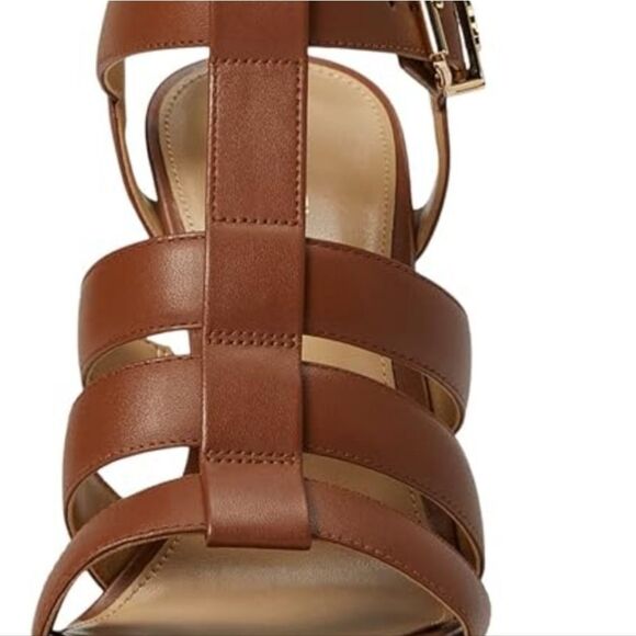 Michael Kors Reed Platform Sandal-  Cognac - Picture 3 of 8